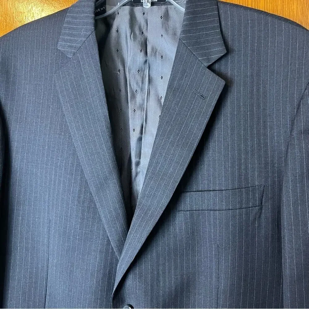 Joseph & Feiss Men’s Wool Pinstripe Jacket 44R Academia Business Wedding Guest